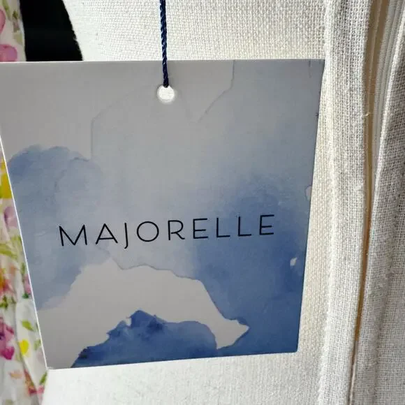 Reformation Marjorelle Marcelle Crop Top Watercolor Print M - Picture 9 of 13